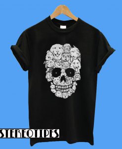 Skull Dogs Halloween T-Shirt