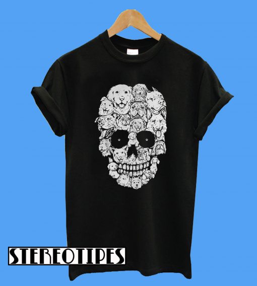 Skull Dogs Halloween T-Shirt