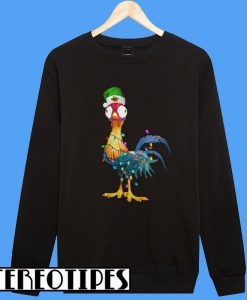 Chicken Hei Hei light Christmas Sweatshirt