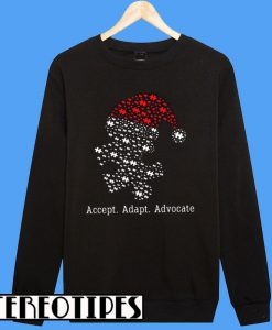 Christmas Accept Adapt Advocate Sweatshirt