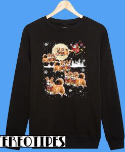 Corgis Reindeer Christmas Dog Lovers Sweatshirt