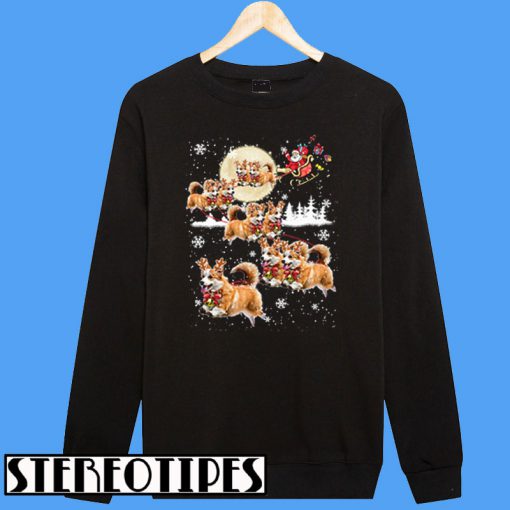 Corgis Reindeer Christmas Dog Lovers Sweatshirt