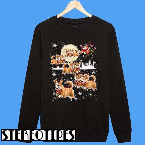 Corgis Reindeer Christmas Dog Lovers Sweatshirt