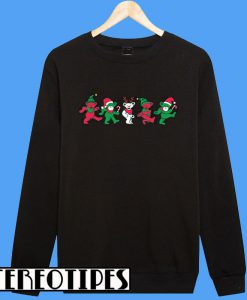 Five Winnie The Pooh Santa Christmas Sweatshirt