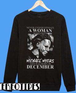 Never Underestimate A Woman Was Born In December Sweatshirt