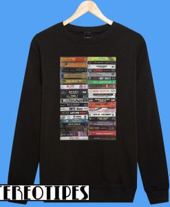 Old School Hip Hop Cassette Tape Sweatshirt