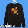 Pikapool Pikachu Pokemon and Deadpool Sweatshirt