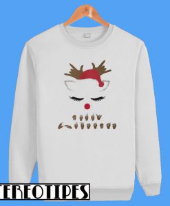 Reindeer Deaf Pride American Sign Language Christmas Sweatshirt