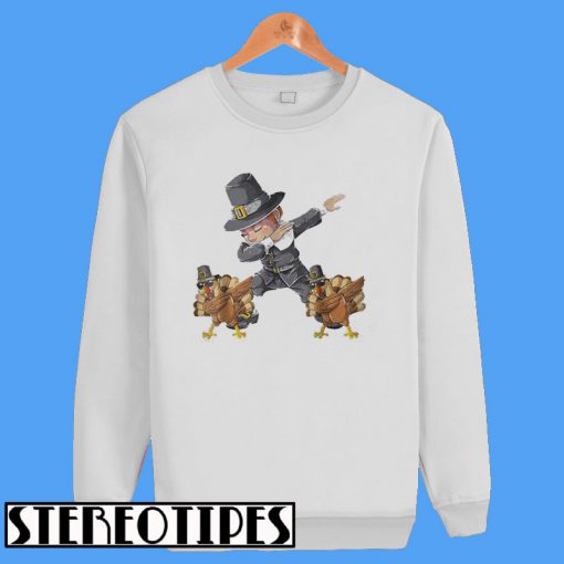 Thanksgiving Dabbing Boy Turkey Sweatshirt