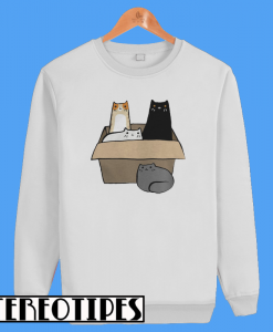 4 Cats In A Box Sweatshirt