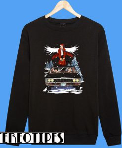 Castiel Dean Winchester Chevrolet Impala Crowley supernatural Christmas Sweatshirt