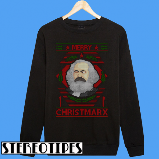 Christmas Karl Marx merry Christmarx Sweatshirt