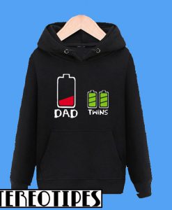 Dad Of Twins Power Up Hoodie