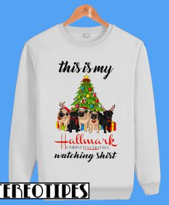 Hallmark Christmas Movies Watching Dog Lovers Sweatshirt