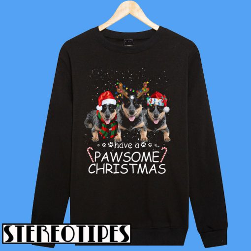Heeler Pawsome Christmas Dog Sweatshirt