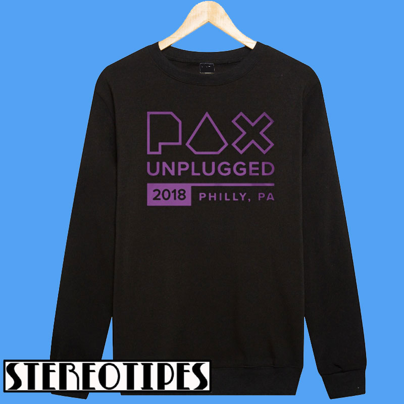 PAX Unplugged 2018 Sweatshirt stereotipes