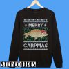 Santa Claus Carpmas Merry Carpmas Ugly Christmas Sweatshirt
