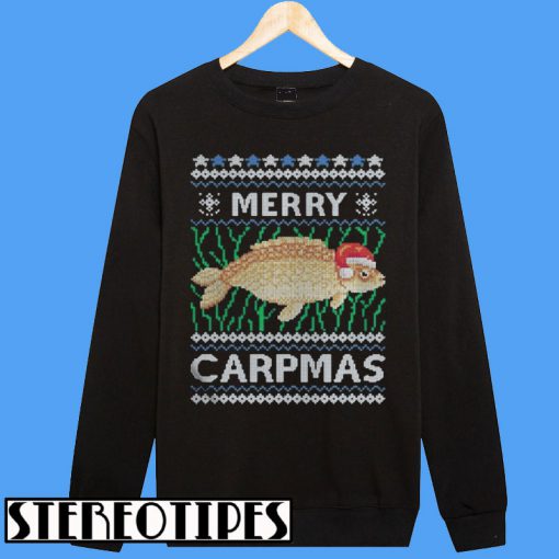 Santa Claus Carpmas Merry Carpmas Ugly Christmas Sweatshirt