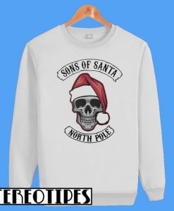 Santa Skull Sons of Santa North Pole Sweatshirt