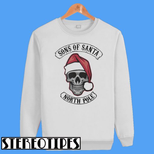 Santa Skull Sons of Santa North Pole Sweatshirt