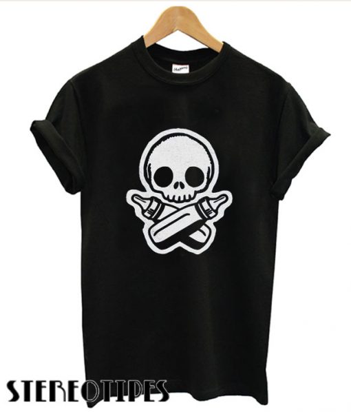 Baby Skull Crossbottles T shirt