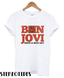 Bon Jovi Have a Nice Day Natural T shirt