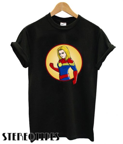 Captain Marvel comics design T shirt