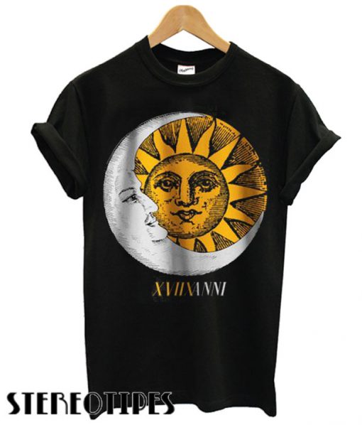 Cool Retro Vintage Astrology Illustration T shirt