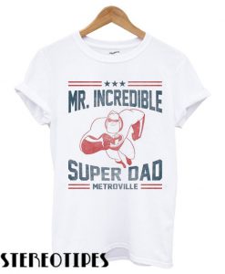 Disney Incredibles Super Dad Metroville T shirt