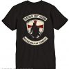 Knight Templar Hoodie Black T shirt