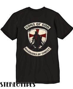 Knight Templar Hoodie Black T shirt