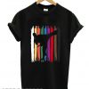 Martial Arts Karate Belt Colors Silhouette T shirt