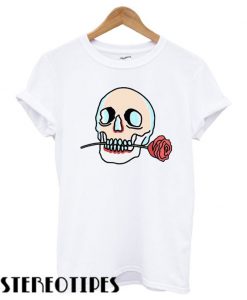 Skull With Rose T shirt