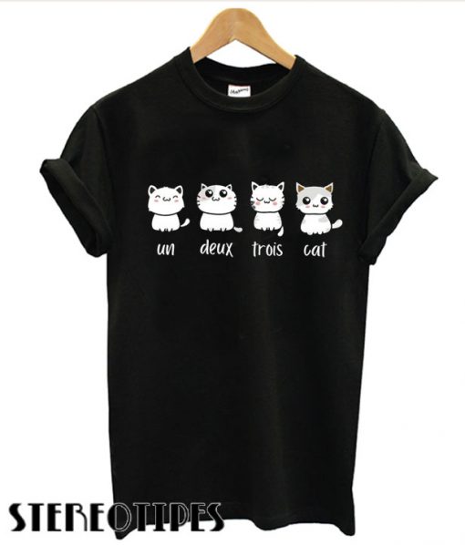 Un Deux Trois Cat T shirt