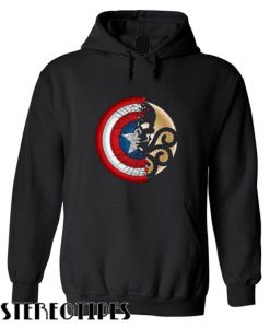 Captain America Harajuku Spider Skull Hoodie