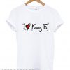 Kung Fu White Unisex T shirt