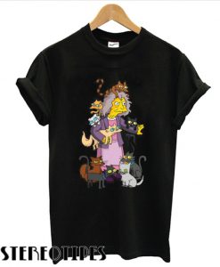 The Simpsons Crazy Cat Lady T shirt