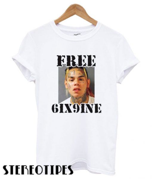 This Free Tekashi 6ix9ine Mugshot T shirt