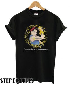 Yellow Endometriosis Awareness T shirt