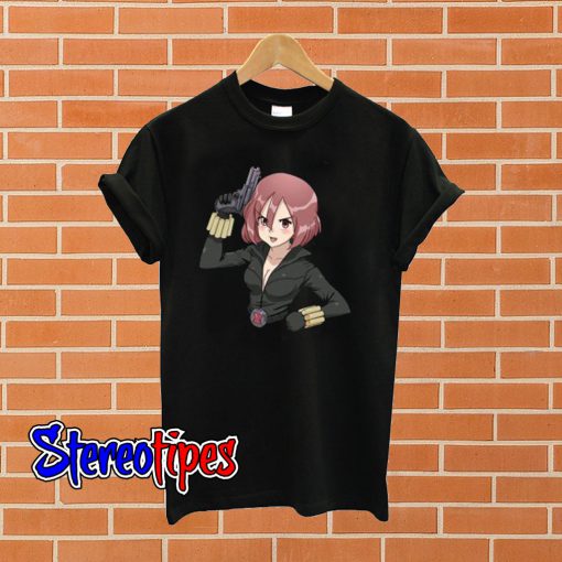 Black Widow Kawaii T shirt