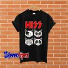 Hiss Kiss Cats Unisex T shirt