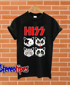 Hiss Kiss Cats Unisex T shirt
