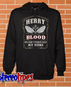 Herry Blood Runs Through My Veins Hoodie