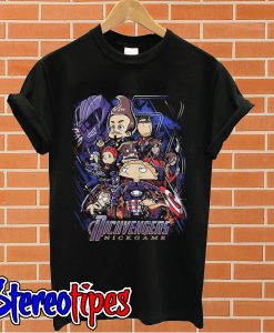 Rickvengers nick game Marvel Endgame T shirt