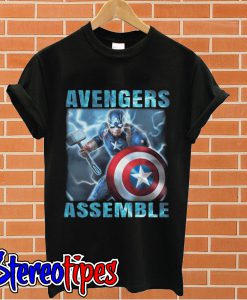 Avengers assemble Captain America T shirt