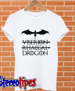 Viserion rhaegal drogon Game of Thrones T shirt