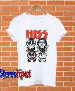 Cat Hiss Rock Band T shirt