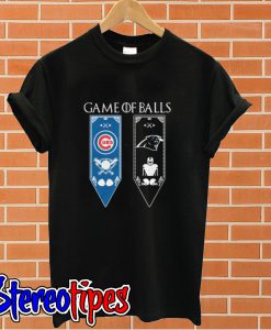 Game of Thrones game of balls Chicago Cubs and Carolina Panthers T shirt