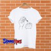 Nail Polish Hand T shirt