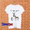 Don’t Give A Rats Ass Mouse Walking Donkey T shirt